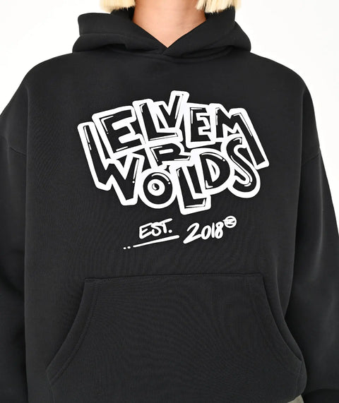 "Art" Oversize Hoodie - Black ELVEM