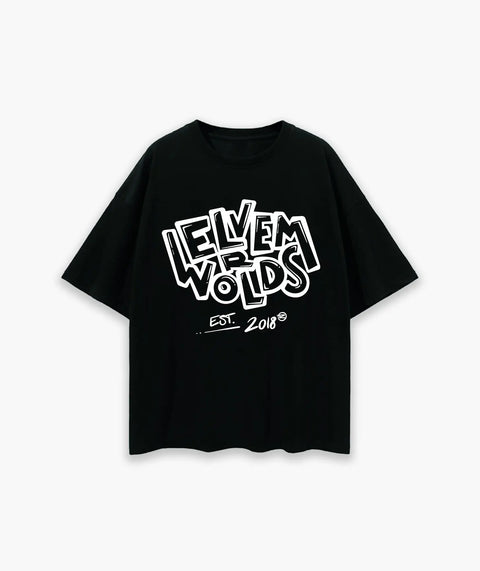 "Art" Oversize T-Shirt - Black ELVEM