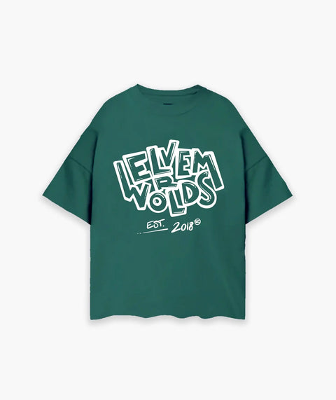 "Art" Oversize T-Shirt - Forrest Green ELVEM