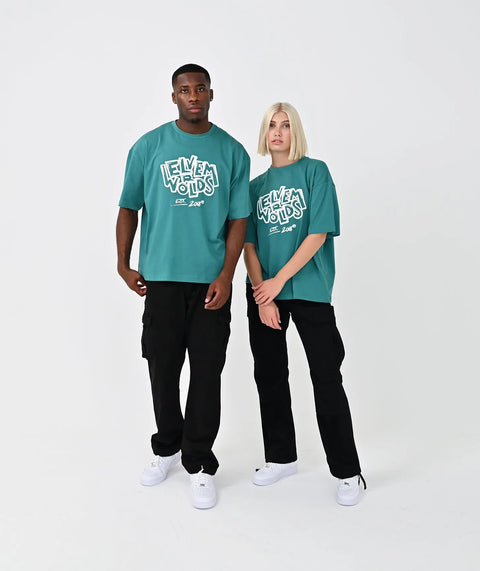 "Art" Oversize T-Shirt - Forrest Green ELVEM