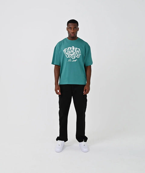 "Art" Oversize T-Shirt - Forrest Green ELVEM