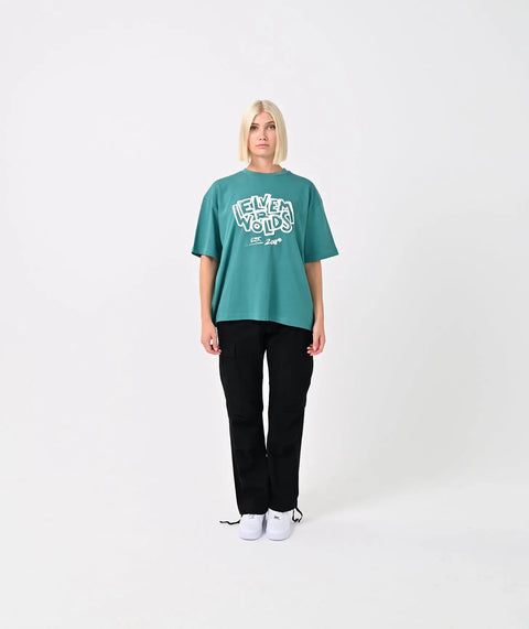 "Art" Oversize T-Shirt - Forrest Green ELVEM