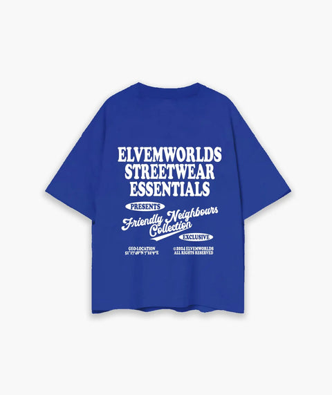 "Fargo" Oversize T-Shirt - Royal Blue ELVEM