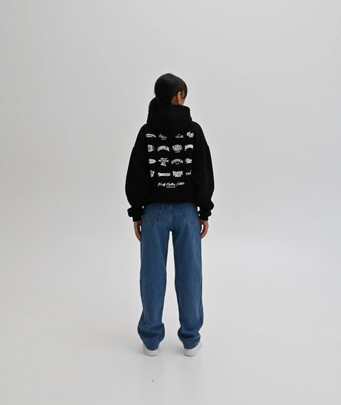 "Laurel" Oversize Hoodie - Black ELVEM