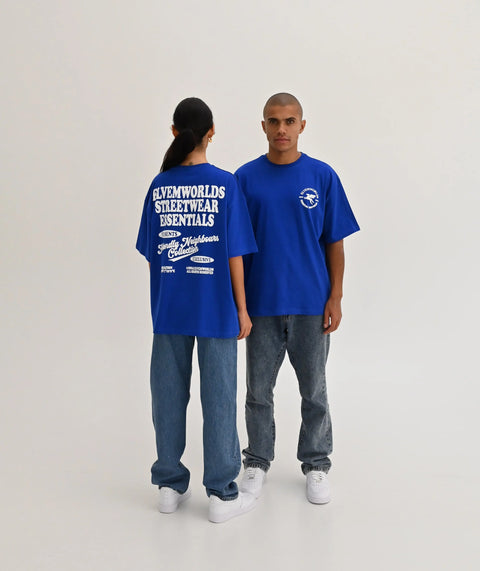 "Laurel" Oversize T-Shirt - Royal Blue ELVEM