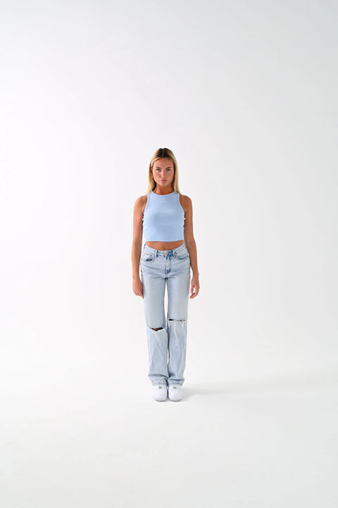 "Liv" Croptop - Sky Blue ELVEM