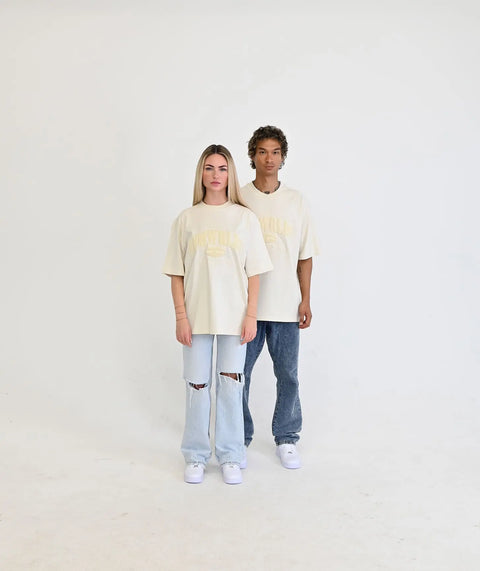 "Peach" Oversize T-Shirt - Creme ELVEM