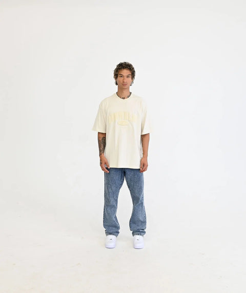"Peach" Oversize T-Shirt - Creme ELVEM