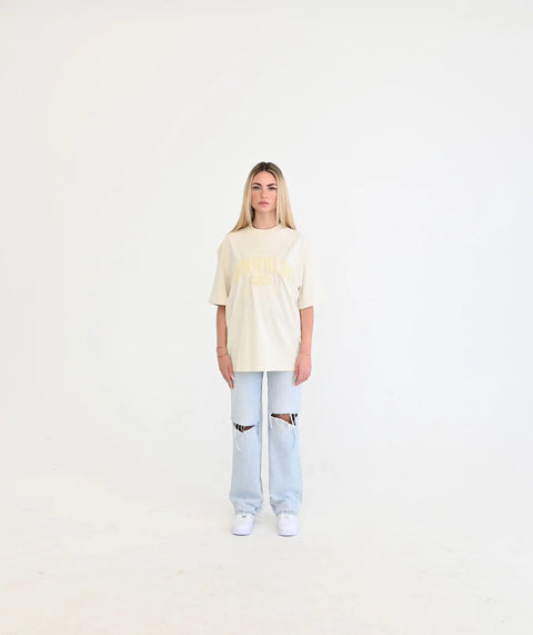 "Peach" Oversize T-Shirt - Creme ELVEM