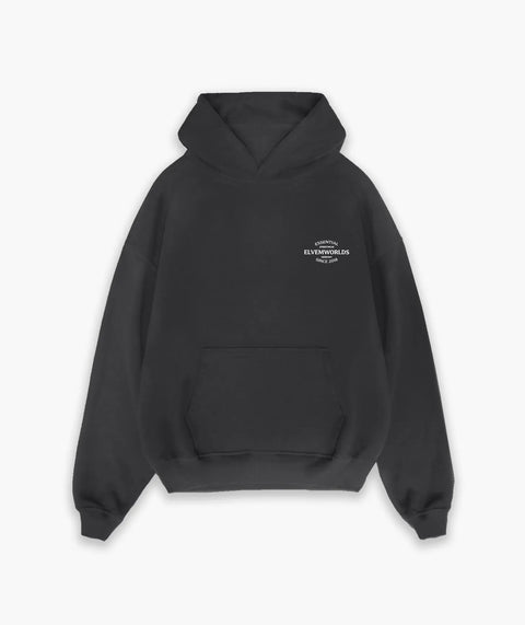 "Premier" Oversize Hoodie - Washed Black ELVEM