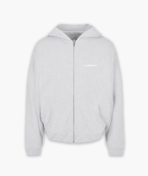 "Royal" Oversize Zip-Hoodie - Heather Grey ELVEM