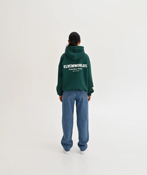 "Studio" Oversize Hoodie - Dark Green ELVEM