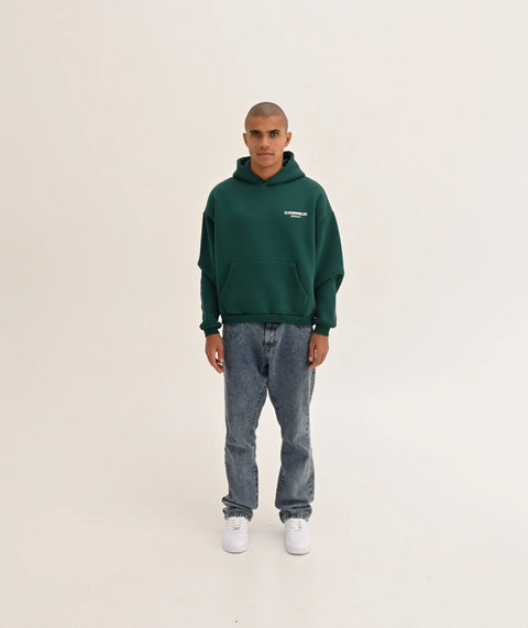 "Studio" Oversize Hoodie - Dark Green ELVEM