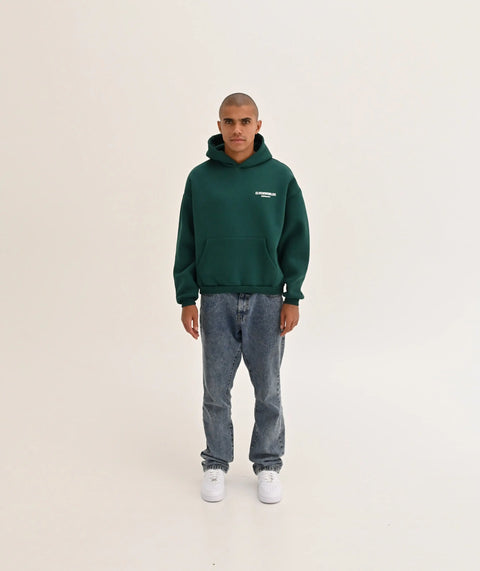 "Studio" Oversize Hoodie - Dark Green ELVEM