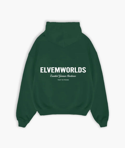 "Studio" Oversize Hoodie - Dark Green ELVEM