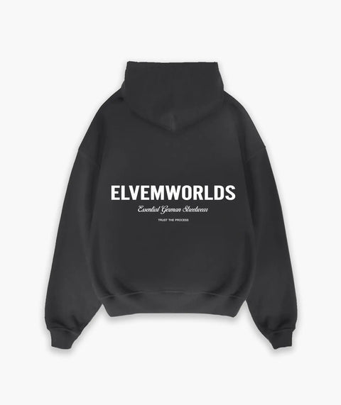 "Studio" Oversize Hoodie - Washed Black ELVEM