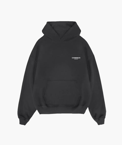 "Studio" Oversize Hoodie - Washed Black ELVEM