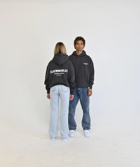 "Studio" Oversize Hoodie - Washed Black ELVEM
