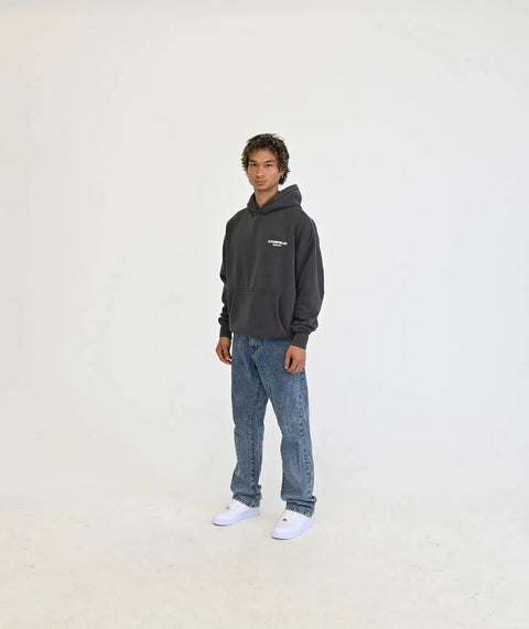 "Studio" Oversize Hoodie - Washed Black ELVEM