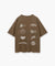 "Vice" Oversize T-Shirt - Brown ELVEM